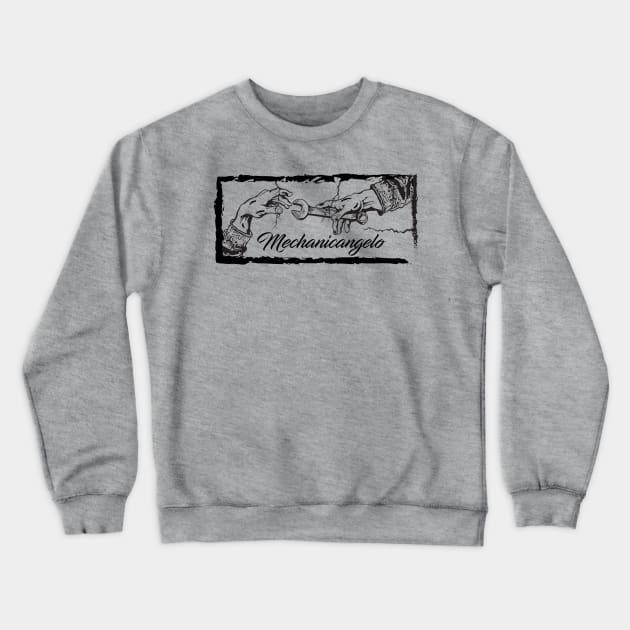 Mechanicangelo Crewneck Sweatshirt by silvercloud
